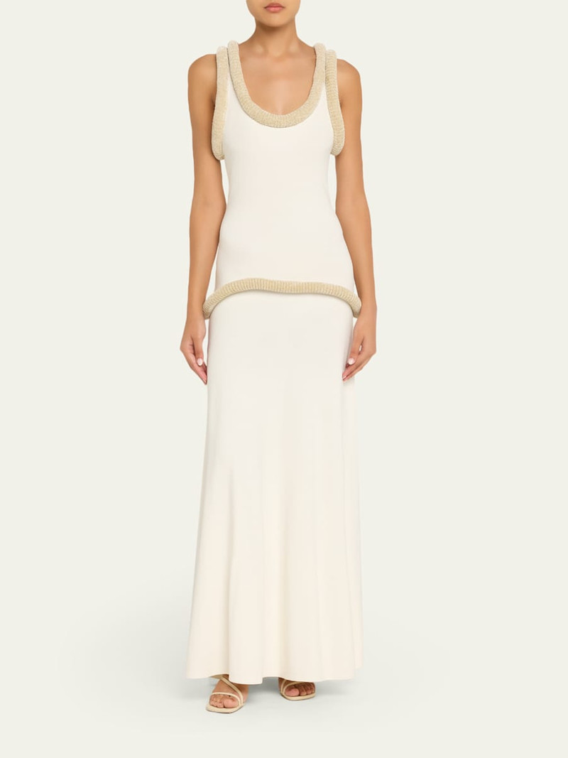 diotima Basseterre Tubular Chenille Sleeveless Maxi Dress outlook