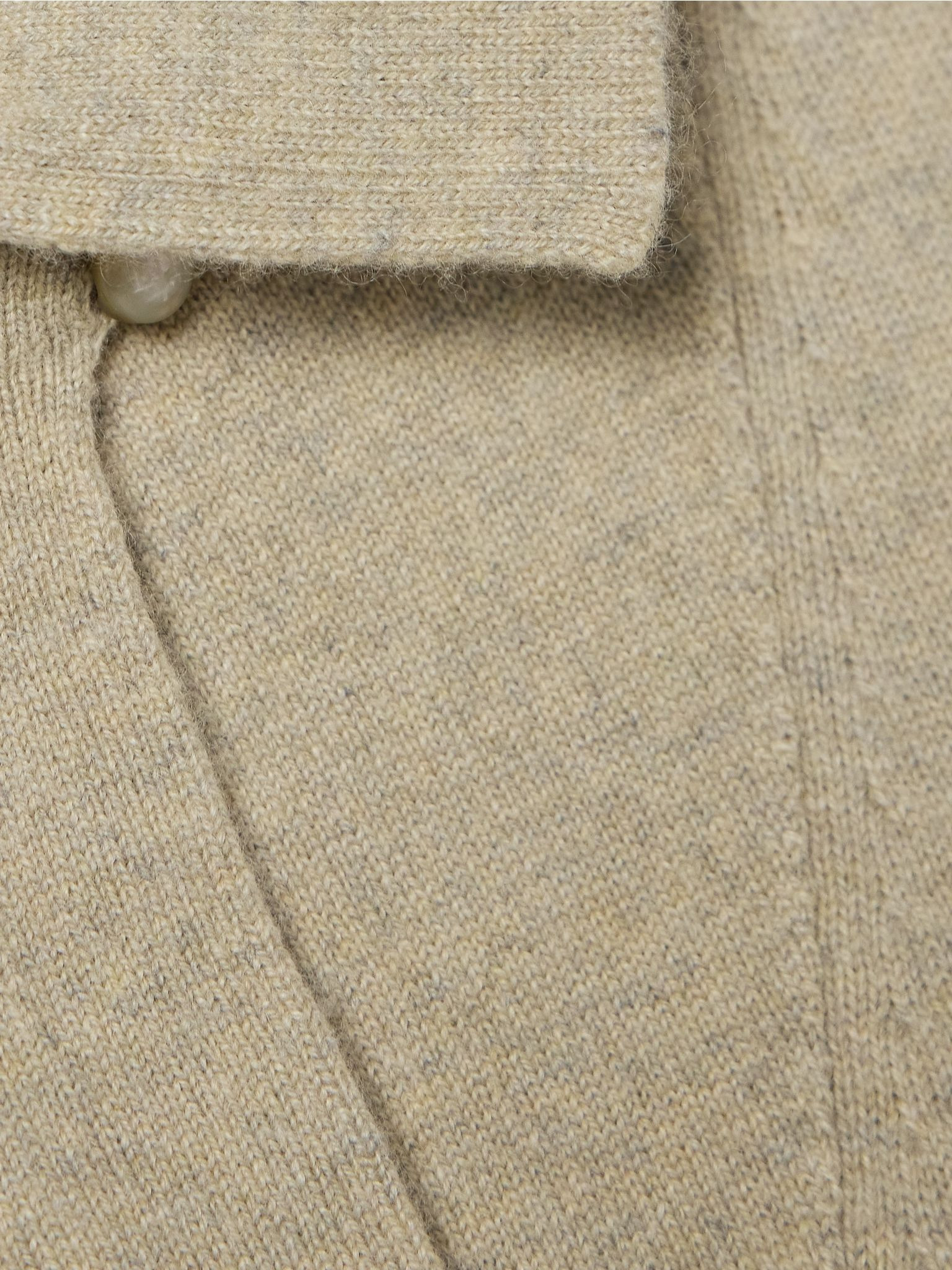 Cashmere polo sweater Beige - 5