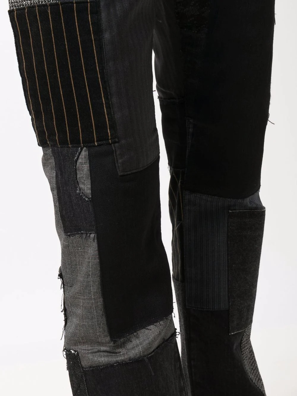 patchwork straight-leg jeans - 5