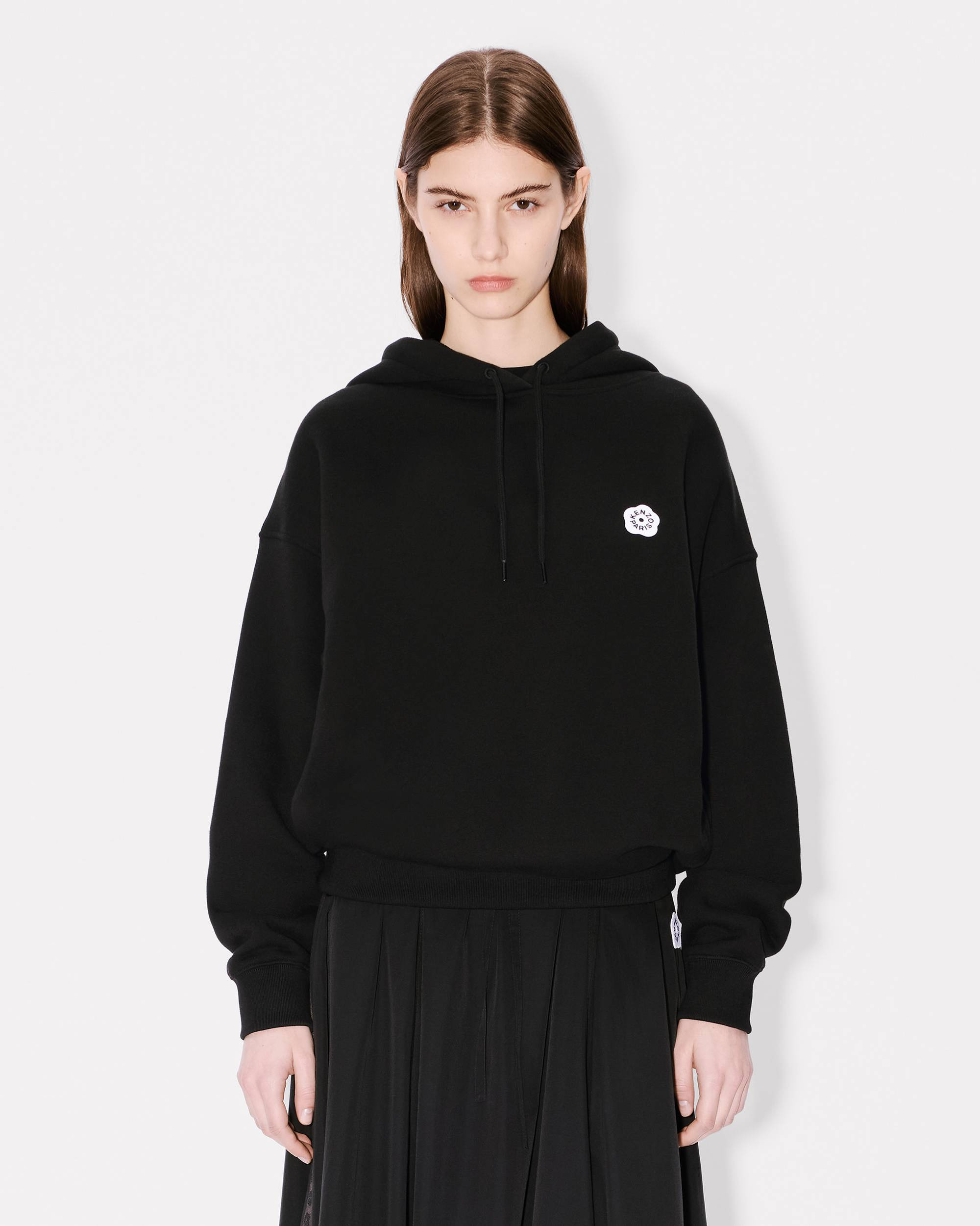 'Boke Flower 2.0' embroidered oversized hoodie in cotton - 3