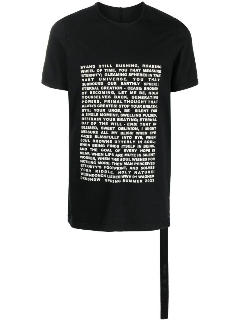 text-print T-shirt - 1