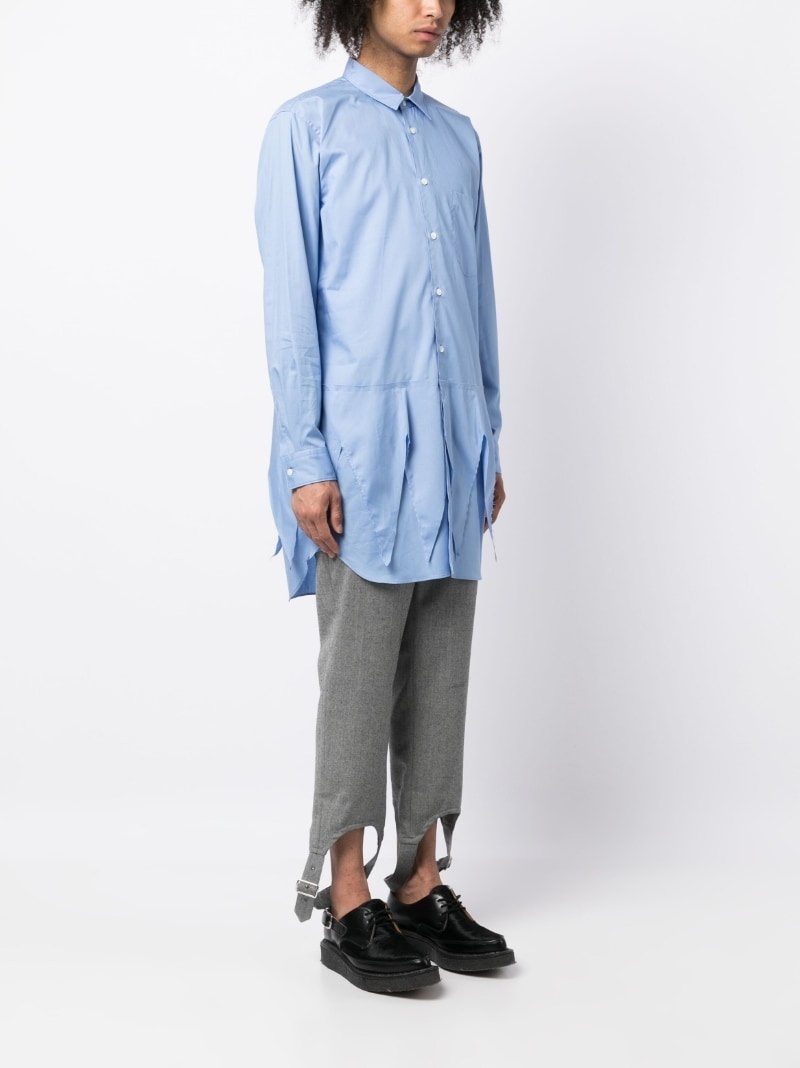 layered buttoned cotton shirt - 3