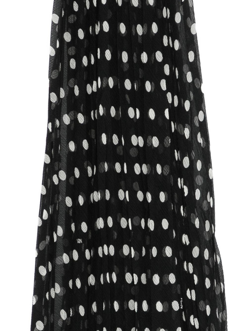 N°21 polka-dot pleated scarf outlook