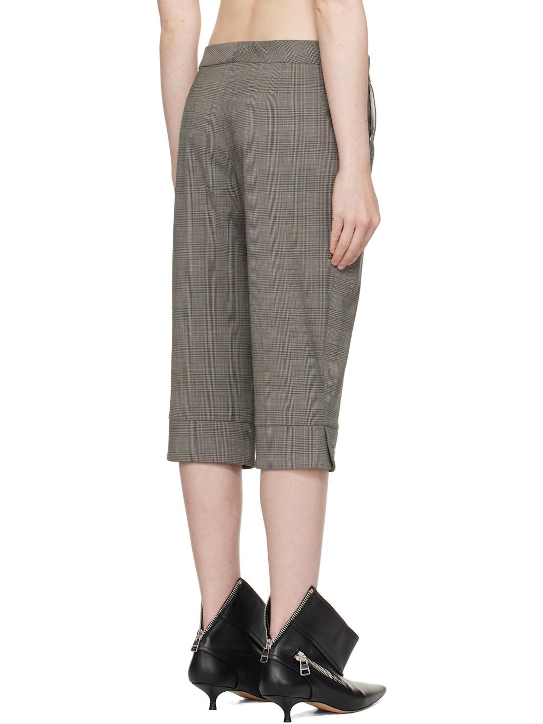 Gray Teo Capri Trousers - 3