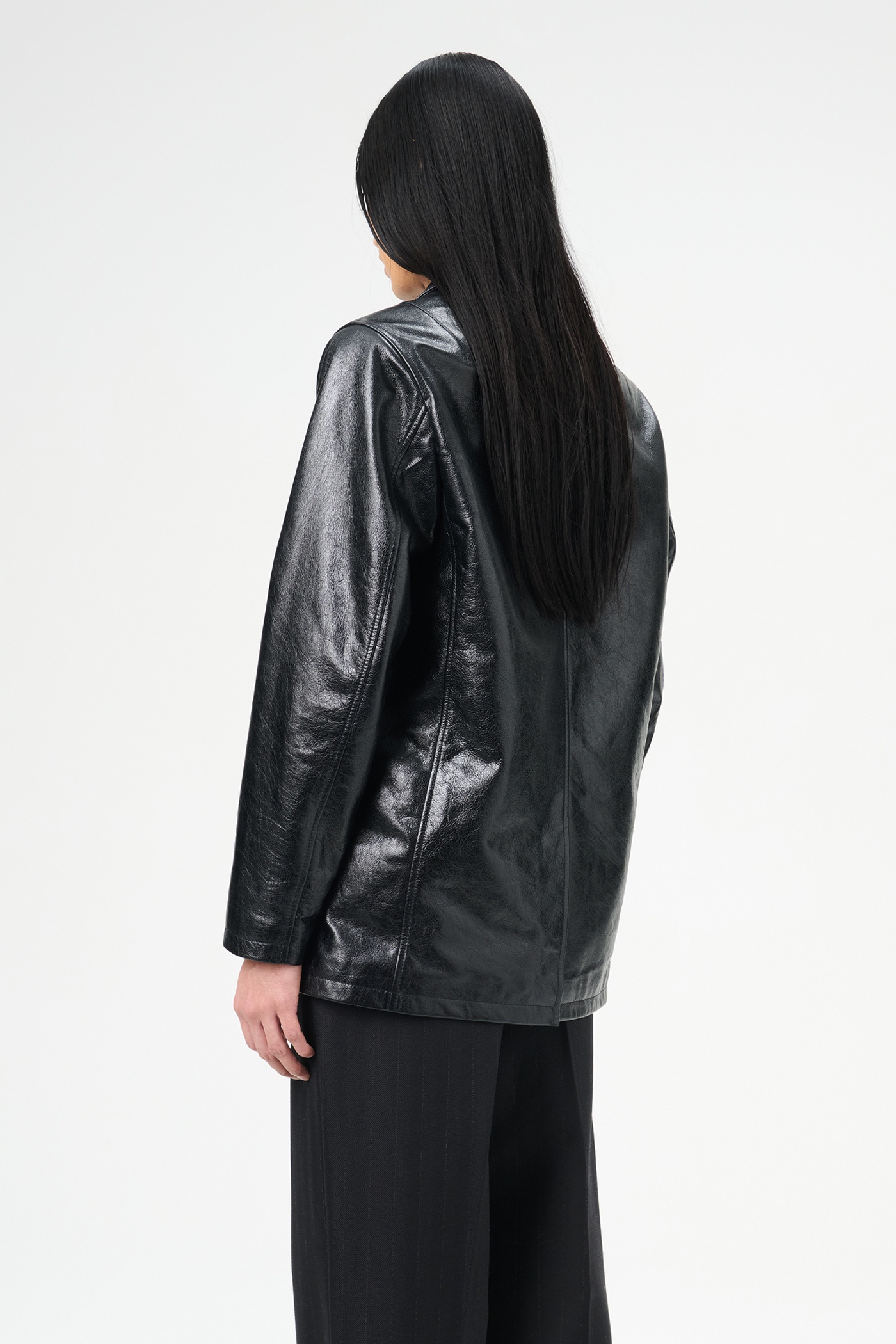 Alley Jacket Heavy Grain Black Leather - 6