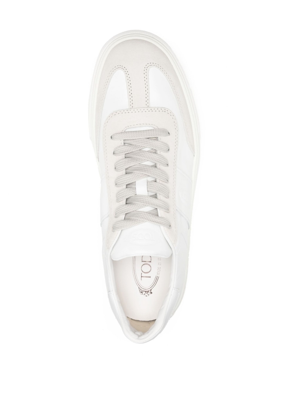 side logo-print low-top sneakers - 4