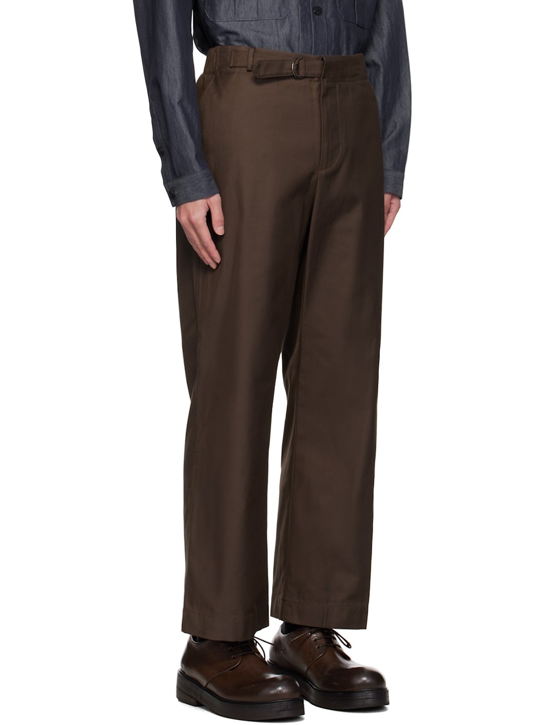 Brown Belted Trousers - 2