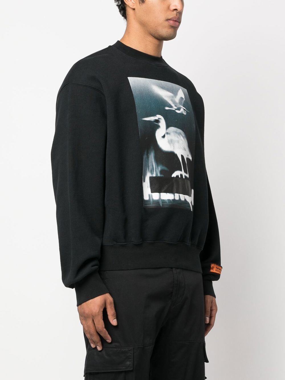 Censored-print crew-neck sweatshirt - 3