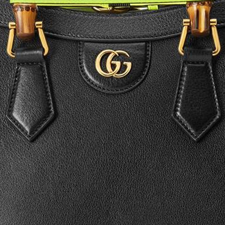 (WMNS) Gucci Leather Diana Bamboo Knot Single-Shoulder Bag Small Black 660195-17QDT-1175 - 10