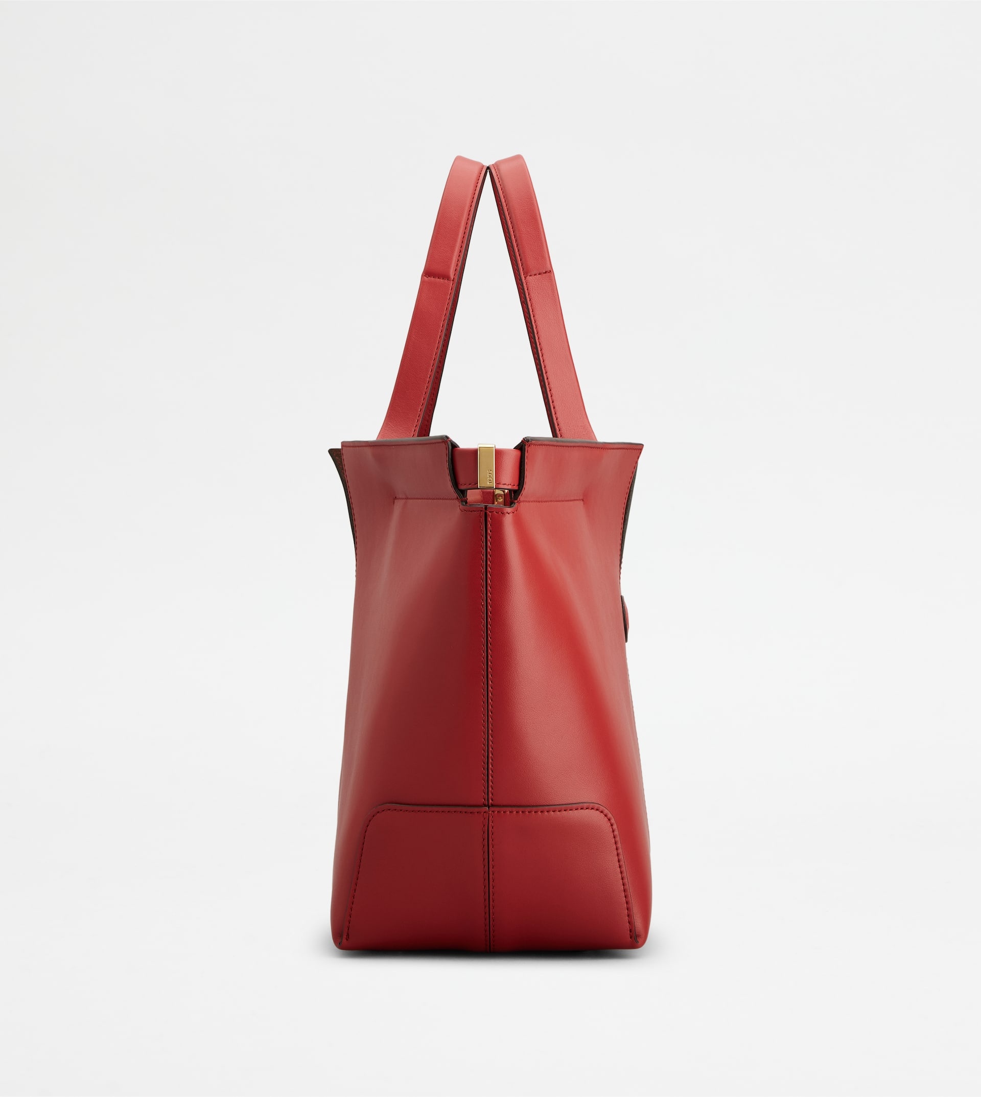 TOD'S DI BAG FOLIO IN LEATHER MEDIUM-SMALL - RED - 2