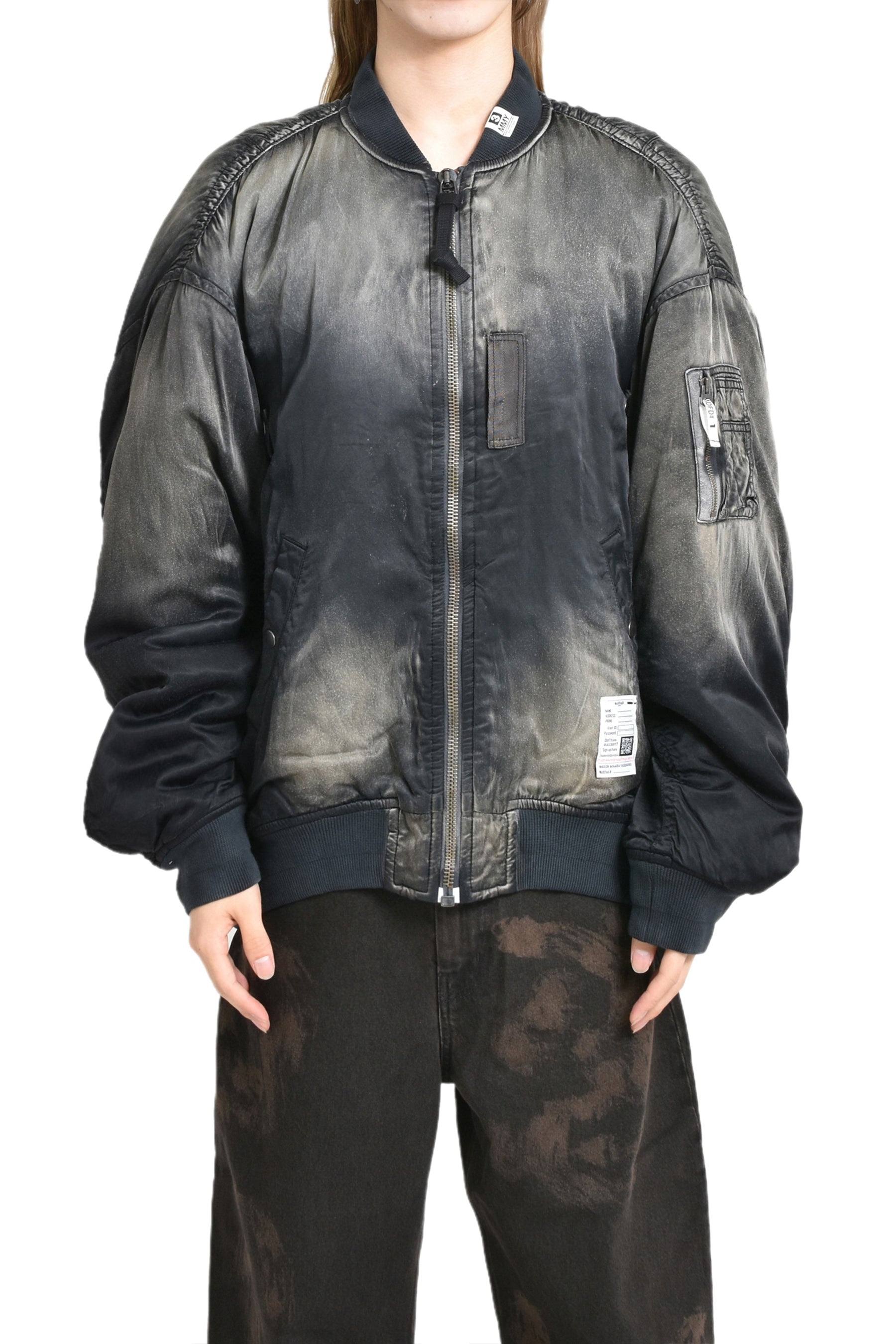 AGED FLIGHT JACKET / BLK - 1