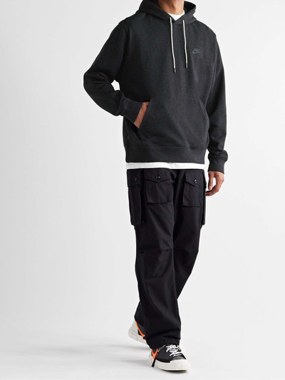 Nike Sportswear Logo-Appliquéd Cotton-Blend Jersey Hoodie outlook