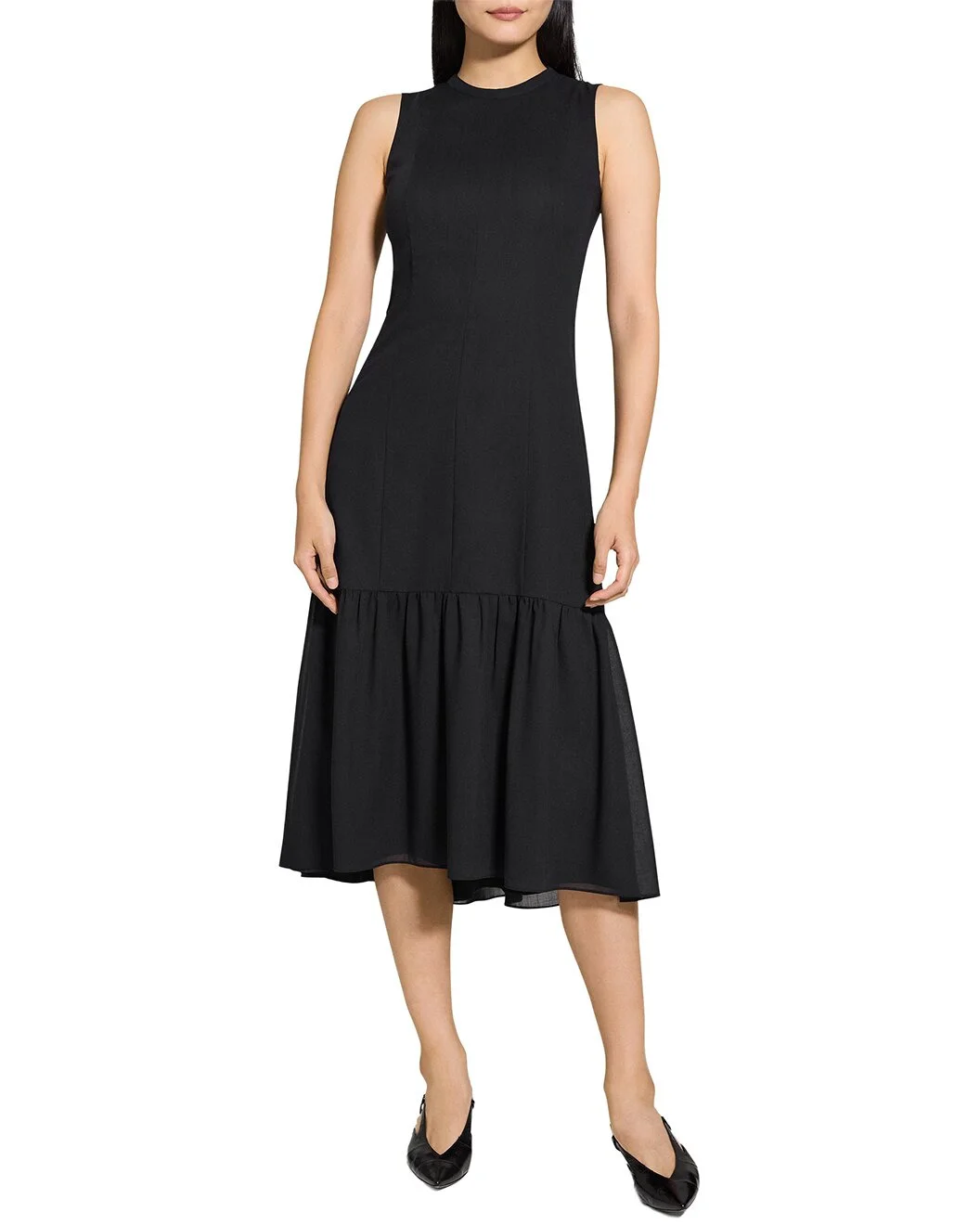 Theory Tie Neck Dress - 1