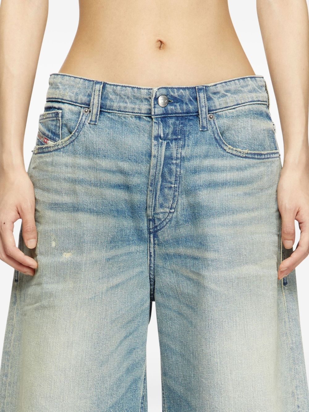 De-Sire light-wash denim shorts - 5