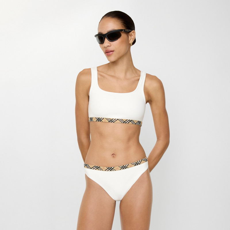 Burberry Check Trim Bikini Top outlook