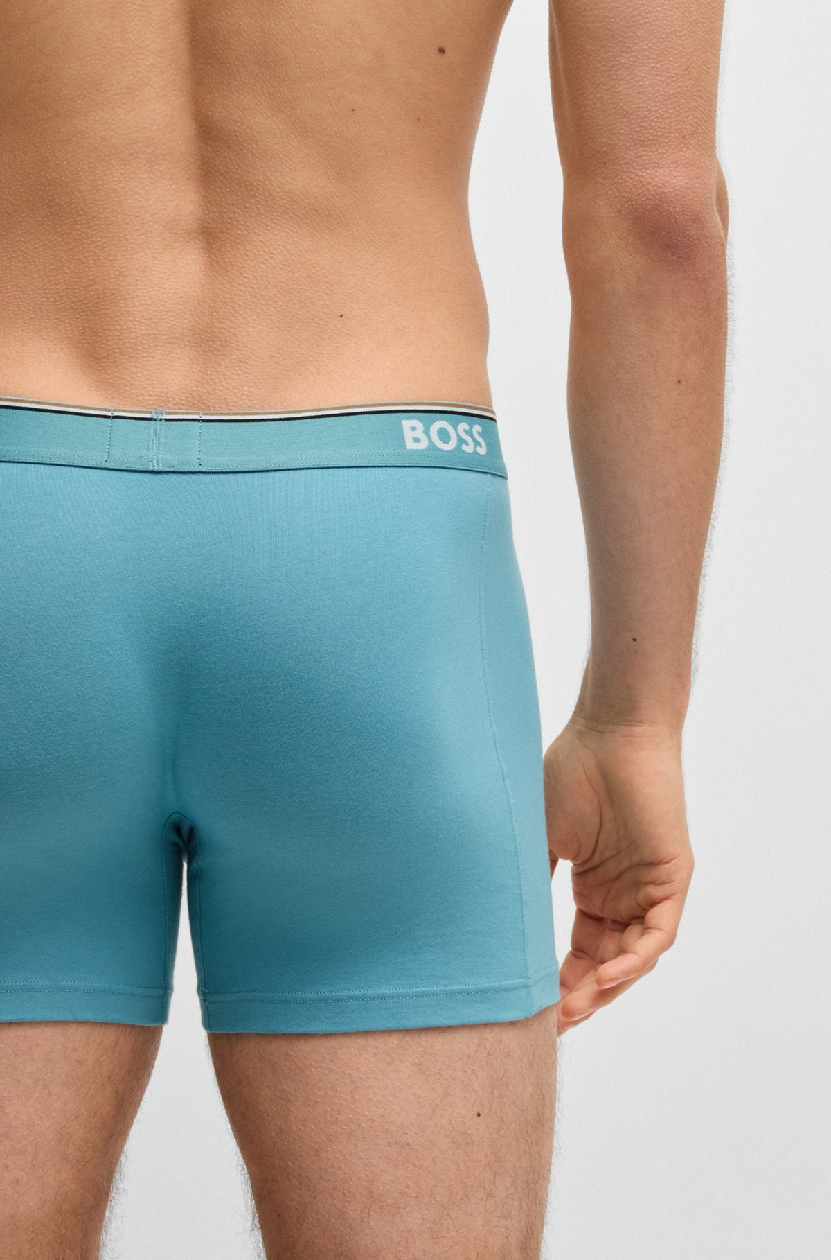 THREE-PACK OF STRETCH COTTON BOXER BRIEFS - 5