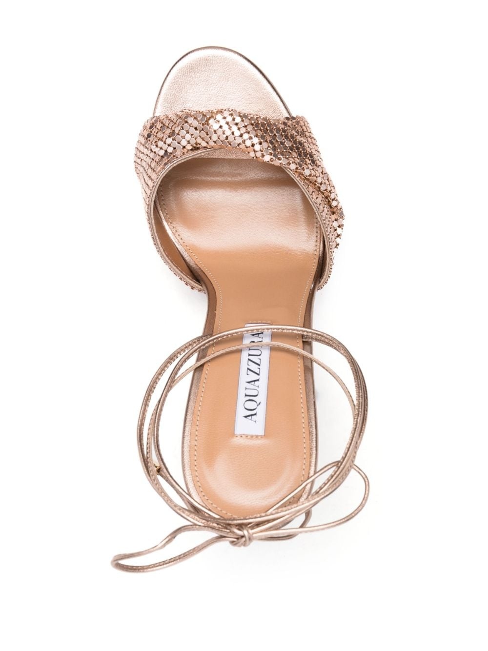 110mm embellished lace-up sandals - 4