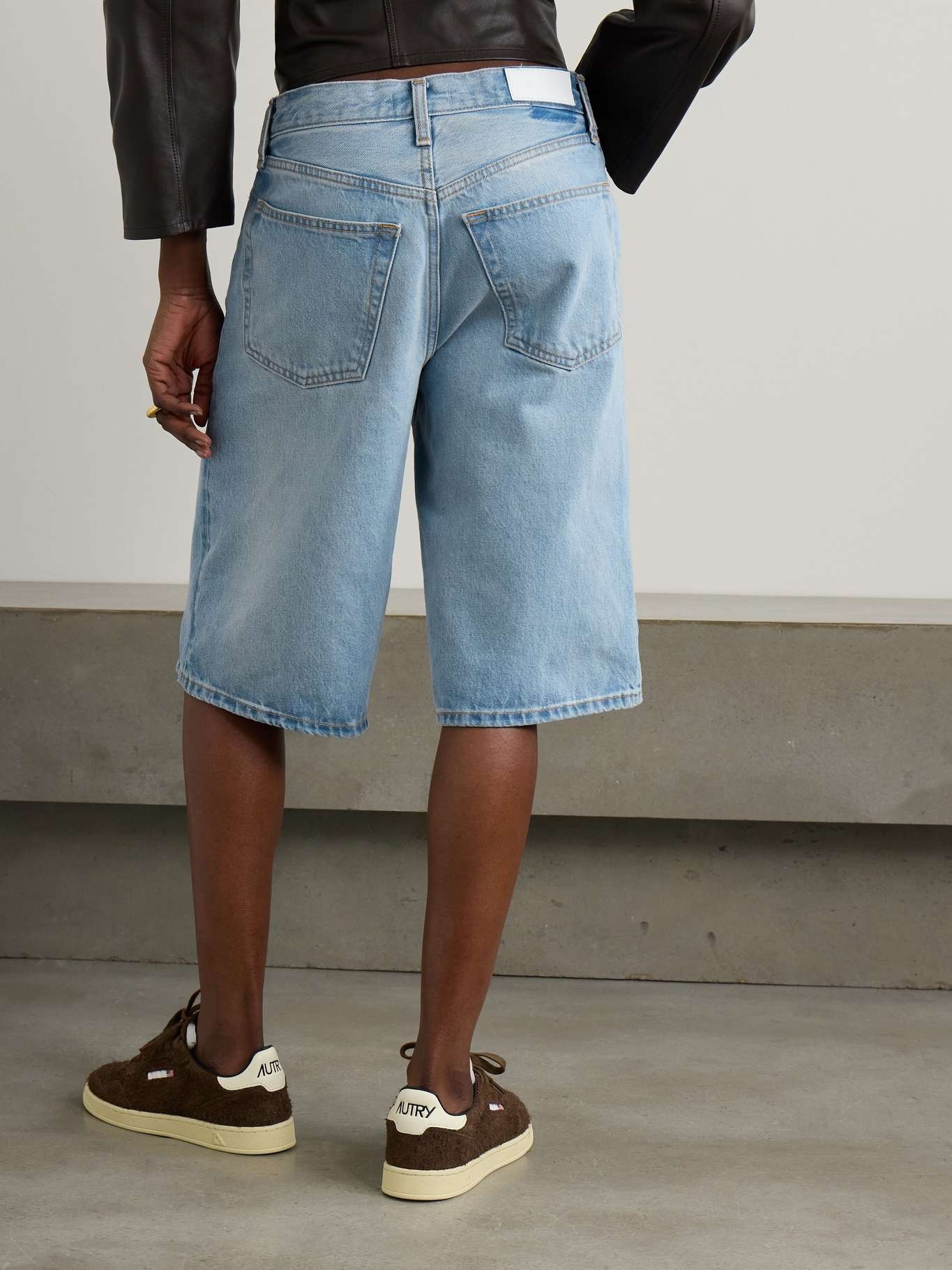 Skater organic denim shorts - 4