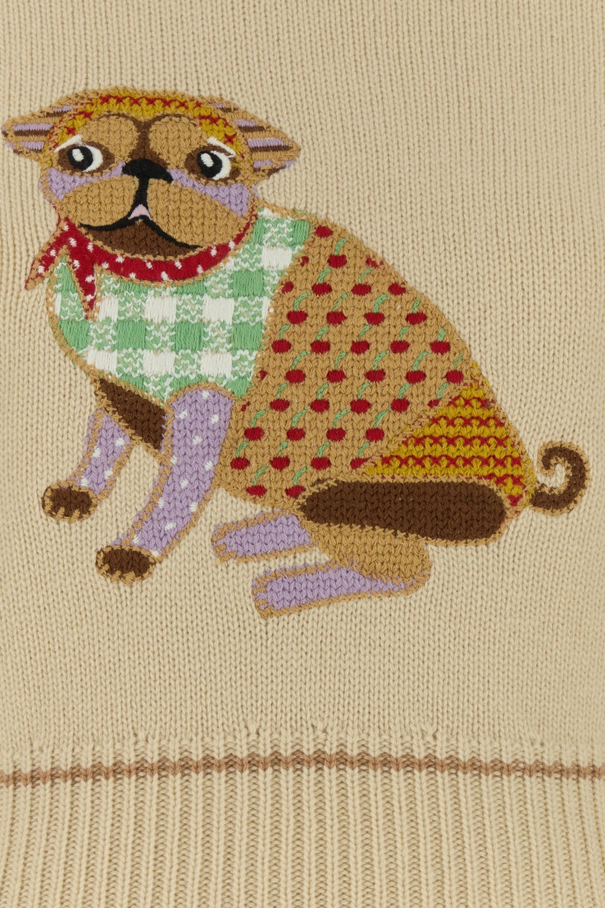 Beige wool sweater - 5