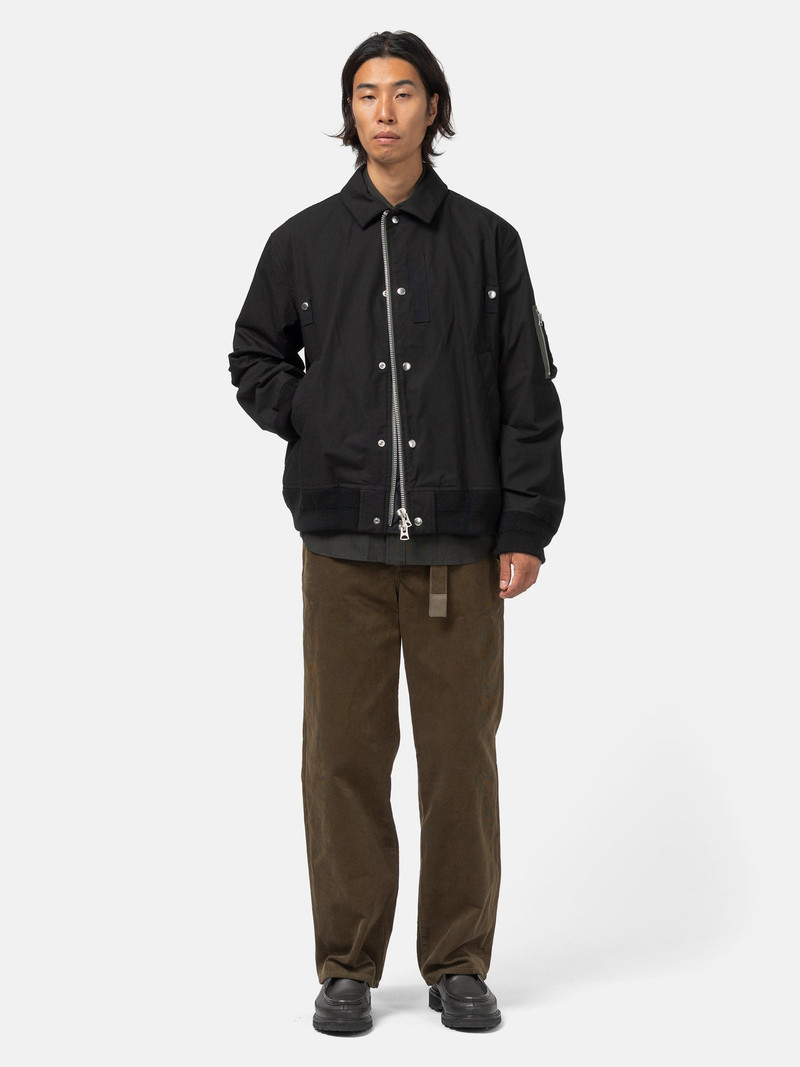 sacai Rip Stop Blouson Black outlook