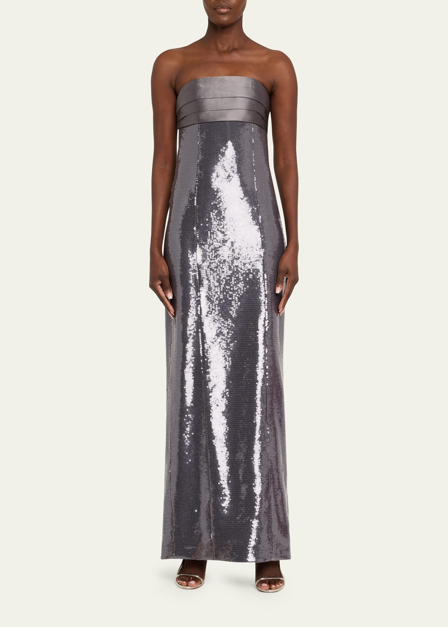 Kenia Strapless Sequined Dress - 2
