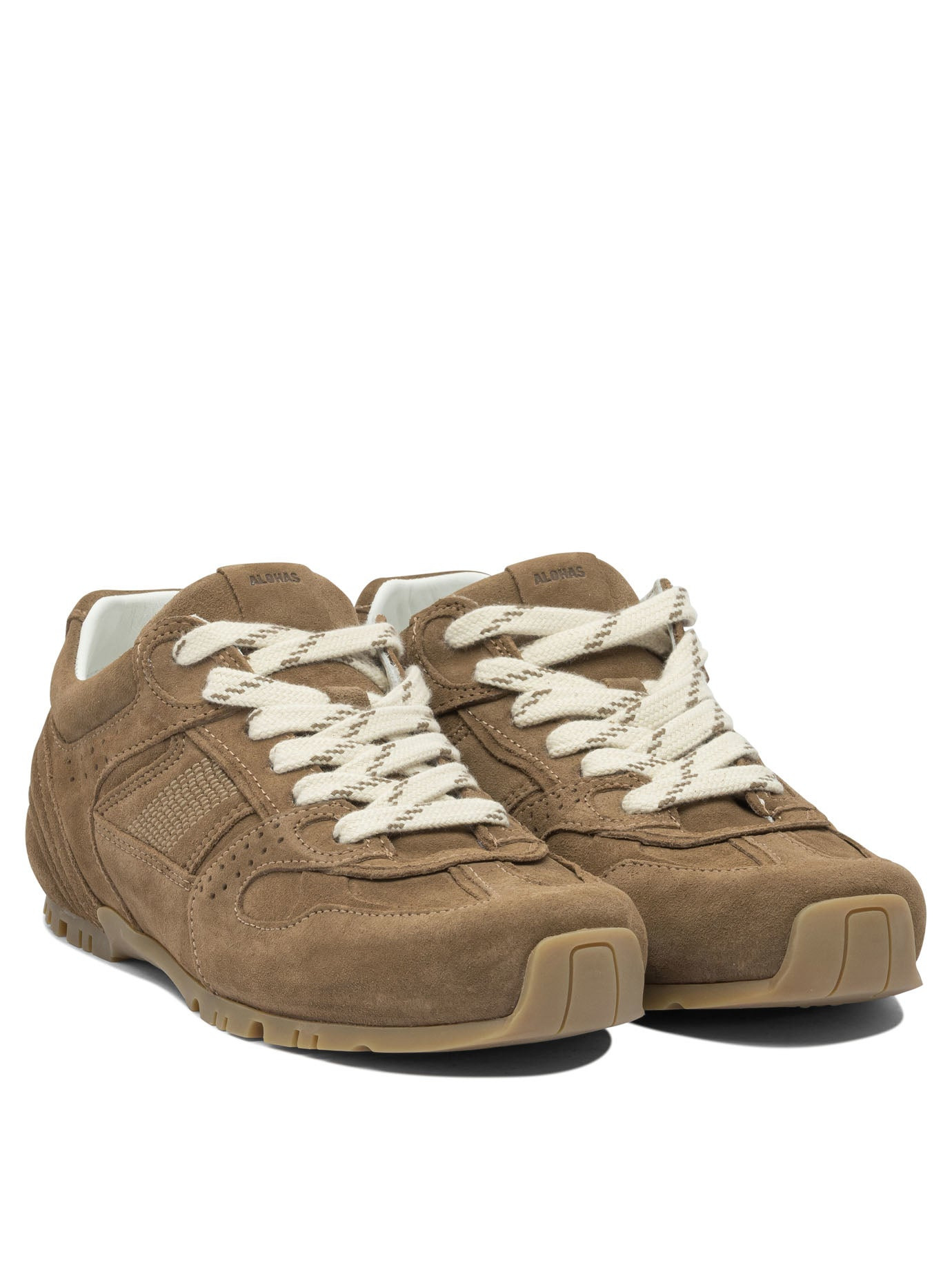 Alohas - Alohas Tb.56 Suede Cream Leather Sneakers - 2