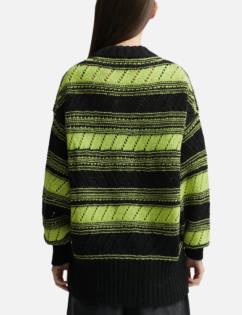 ORGANIC WOOL STRIPED CARDIGAN 3