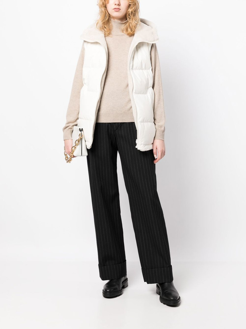 Yves Salomon hooded padded gilet outlook