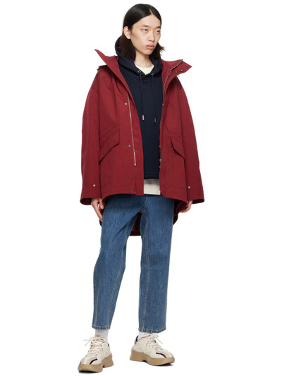 Wooyoungmi Red Hooded Jacket outlook