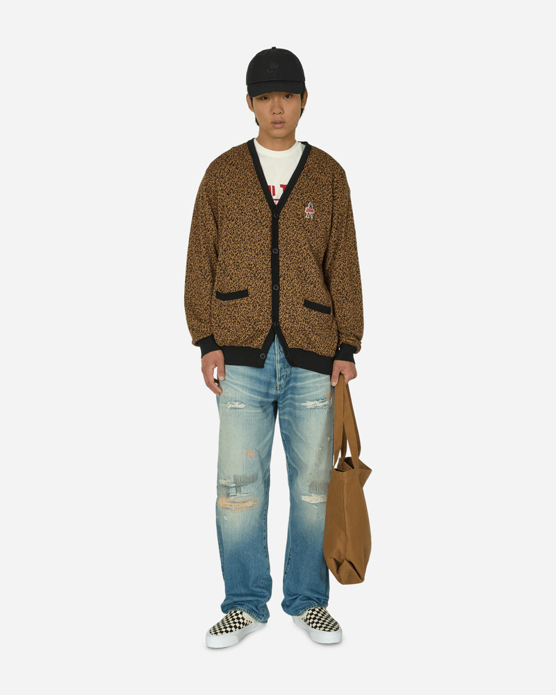 Hysteric Glamour Leopard Vixen Girl Cardigan Beige outlook