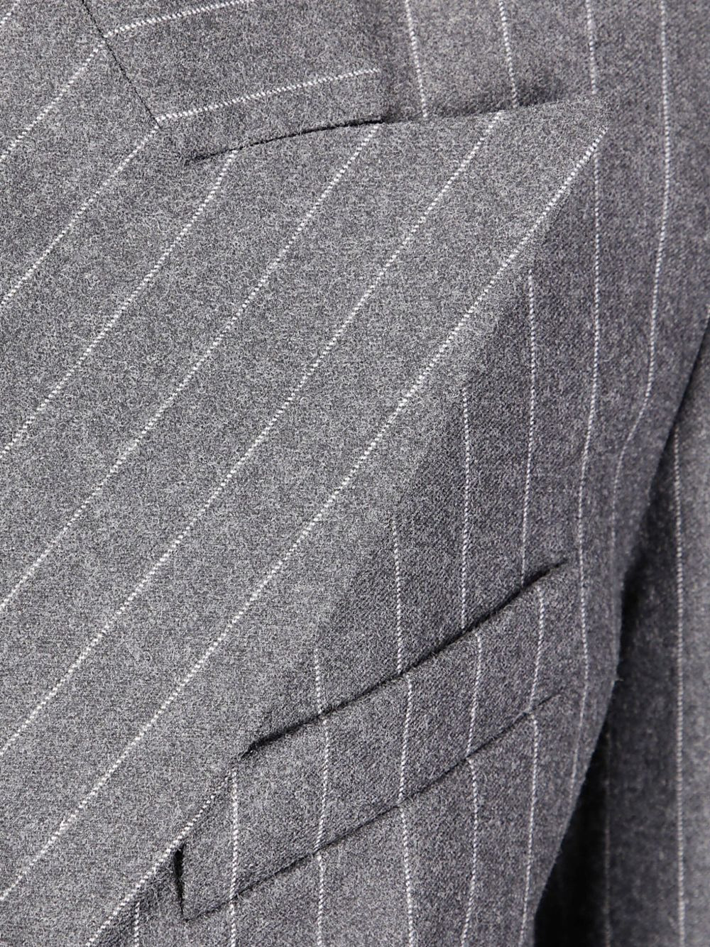 pinstripe double-breasted jacket - 3
