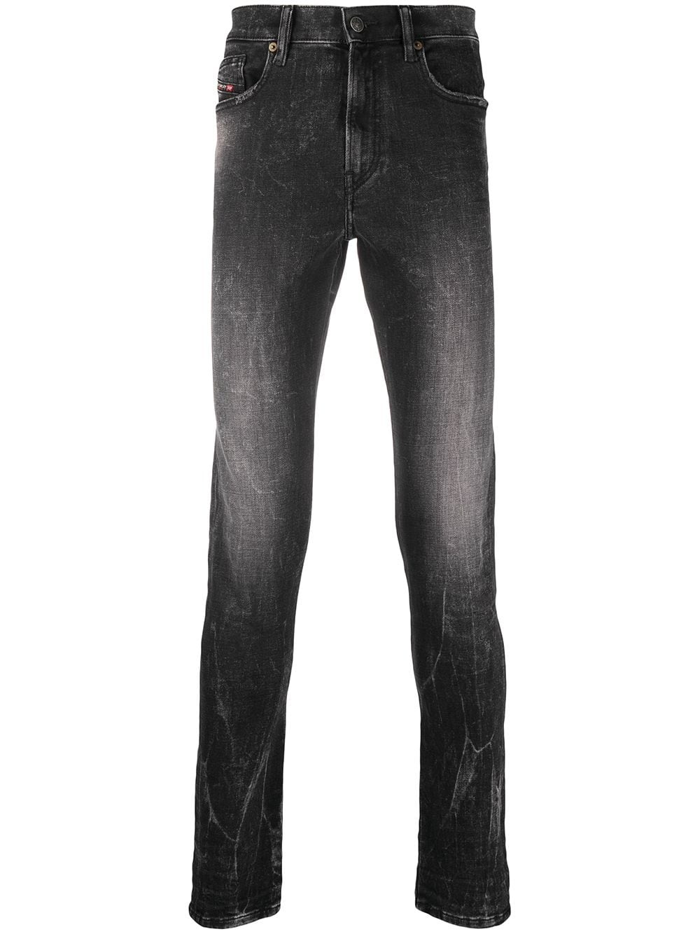 slim-cut denim jeans - 1