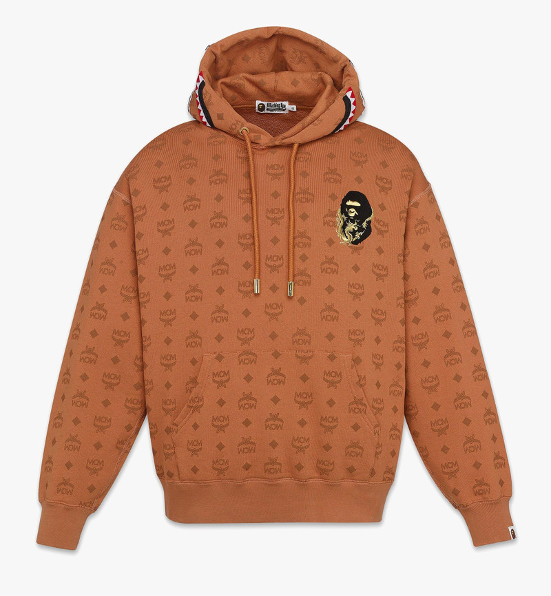 MCM x BAPE Monogram Shark Hoodie 1