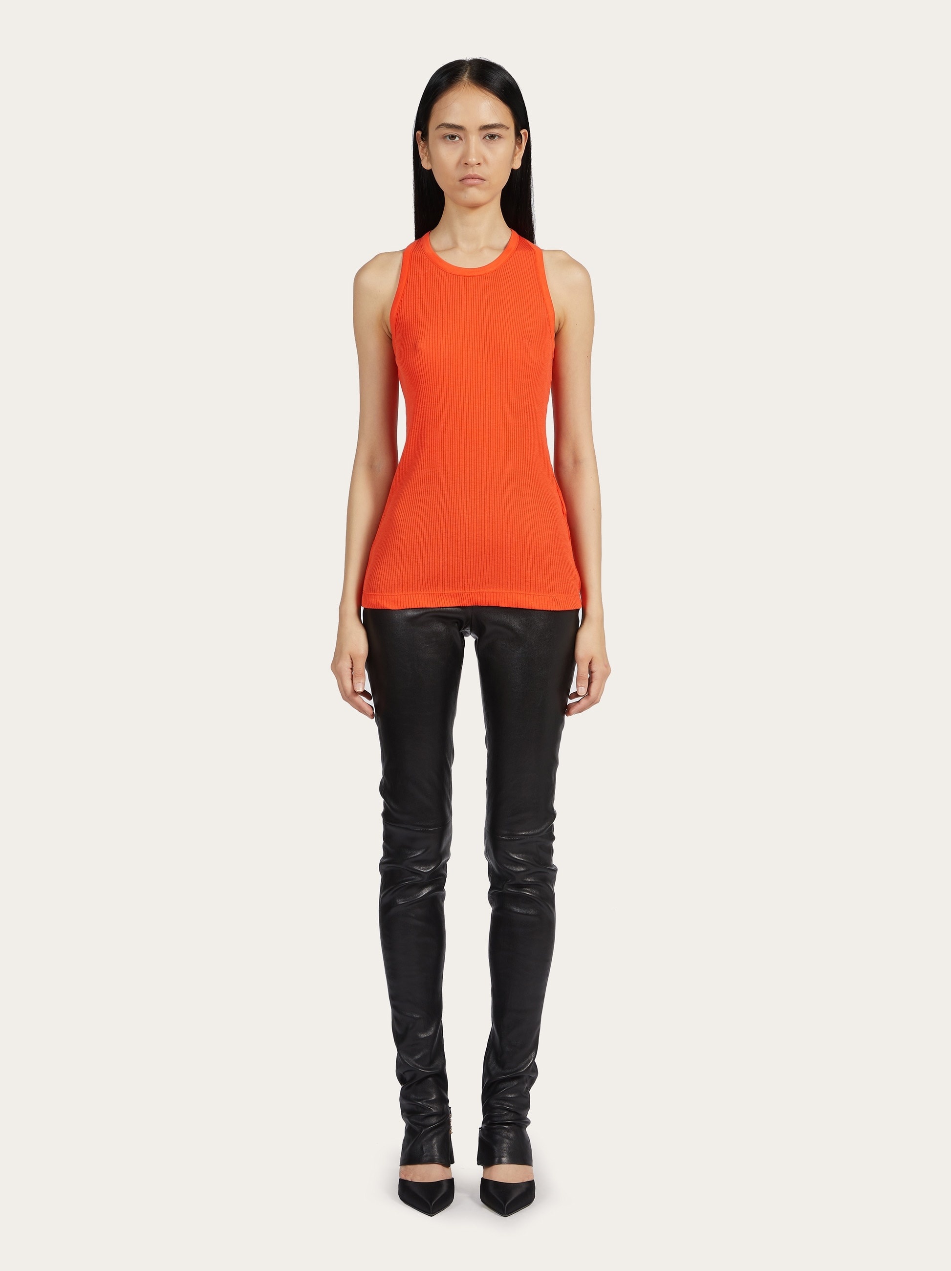 Sleeveless jersey top - 5