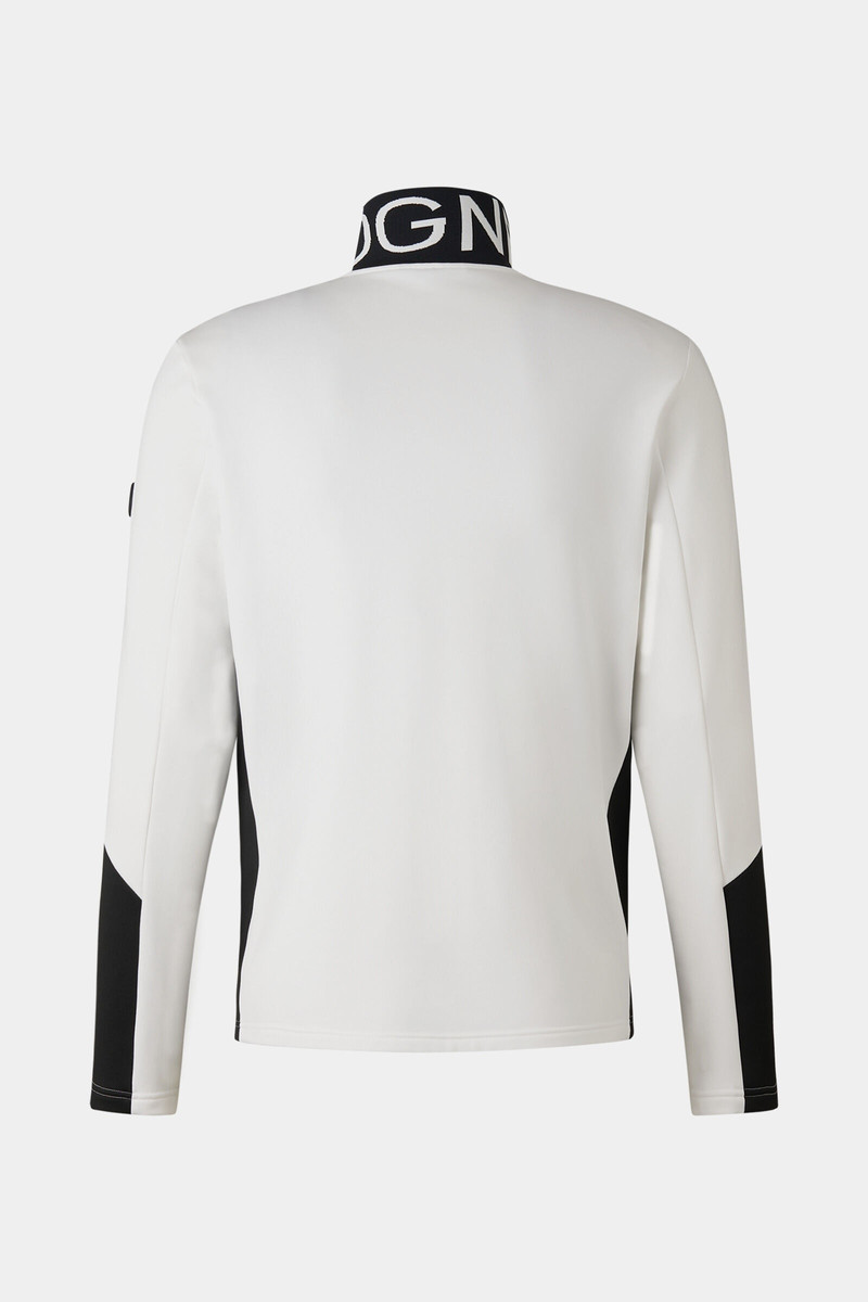 BOGNER Xilas mid-layer jacket in Off-white/Black outlook