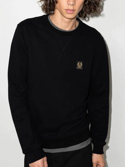 Belstaff logo-patch sweatshirt outlook