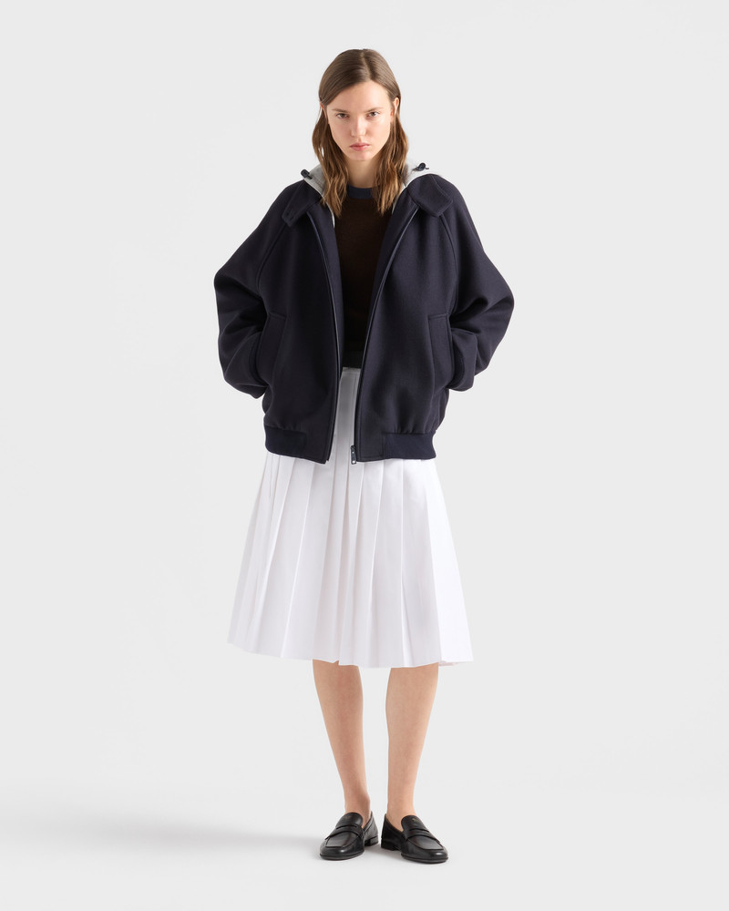 Prada Cloth and cotton fleece jacket outlook