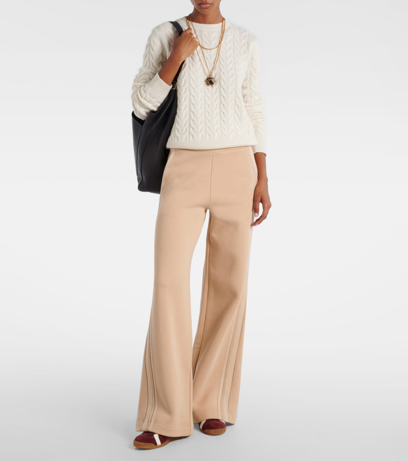 Max Mara Ifrem high-rise cotton wide-leg pants outlook