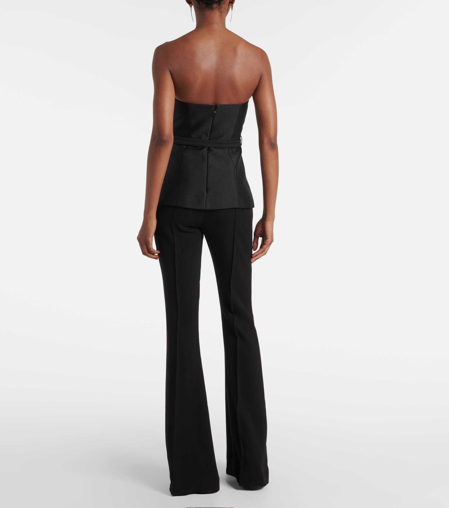 Embellished strapless taffeta jumpsuit - 3