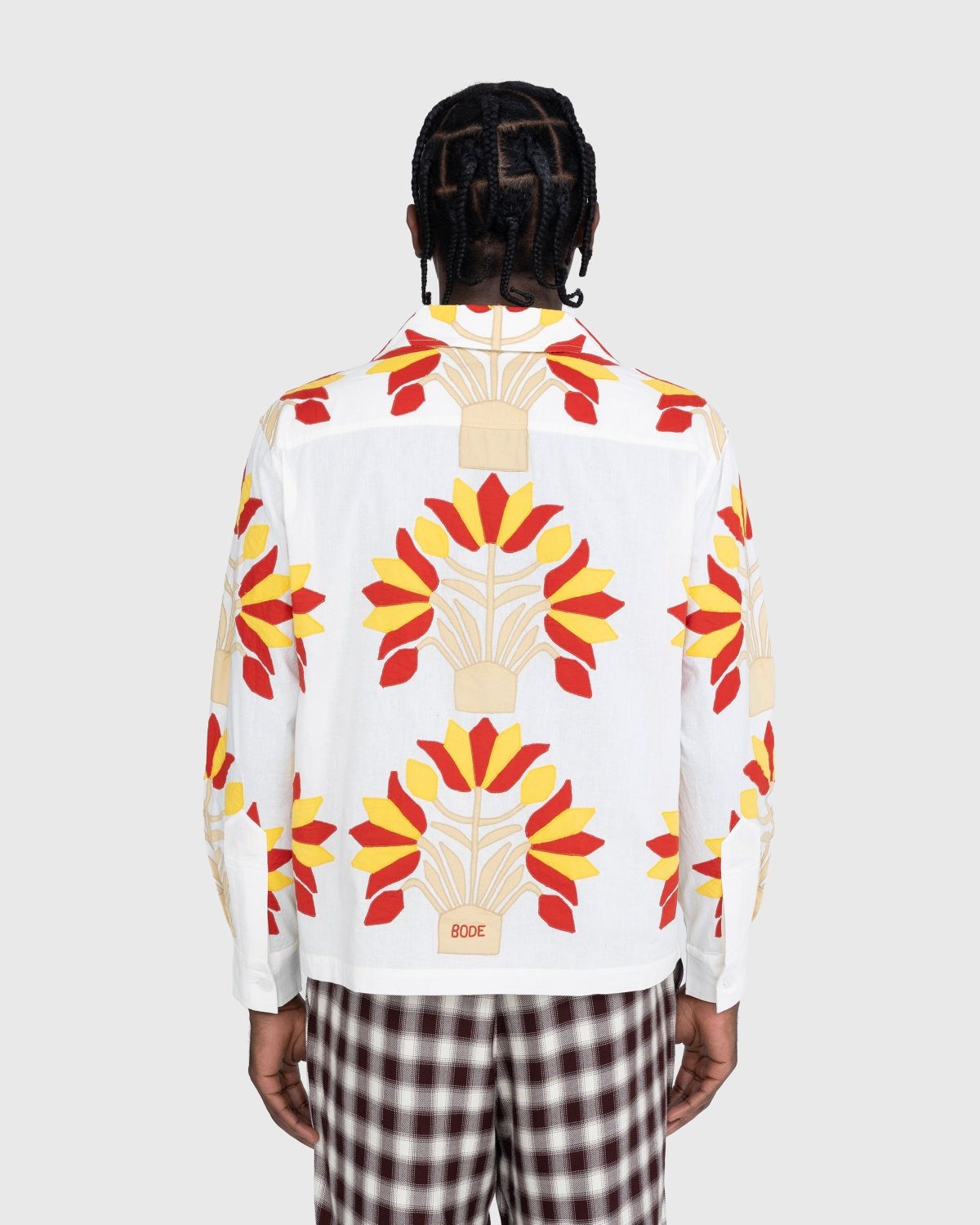 bode – Foliage Applique Long-Sleeve Shirt Multi - 4