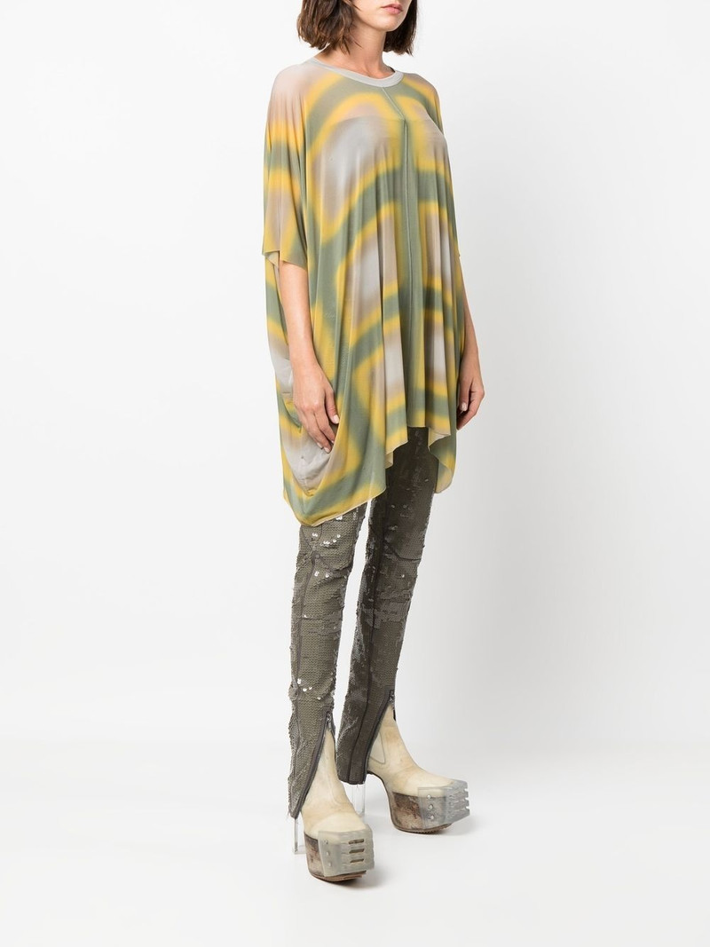Minerva draped geometric-print top 3