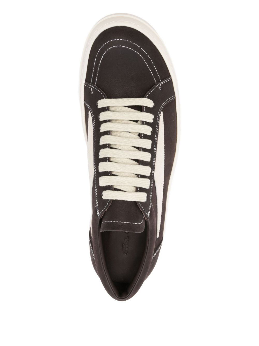 leather low-top sneakers - 4