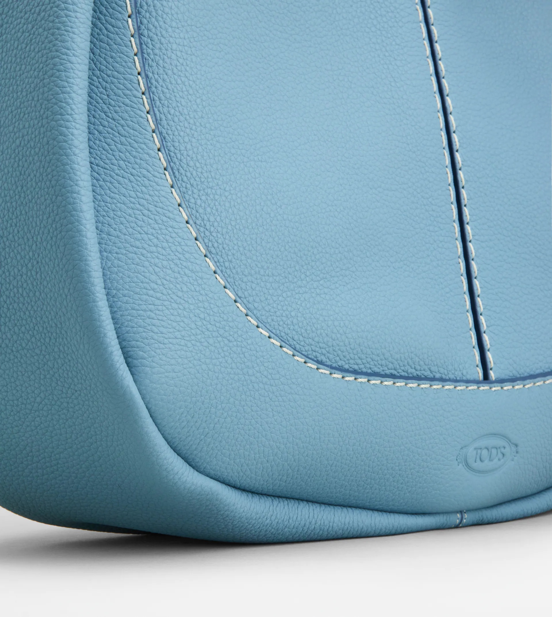 TOD'S SHIRT HOBO BAG SMALL - LIGHT BLUE - 4