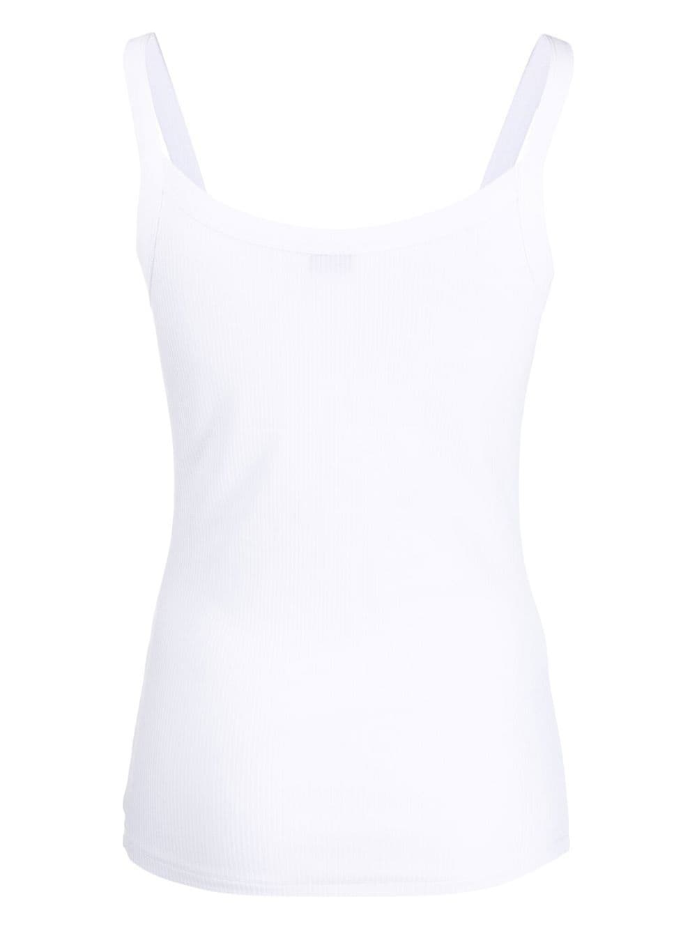 ribbed-knit vest top - 2