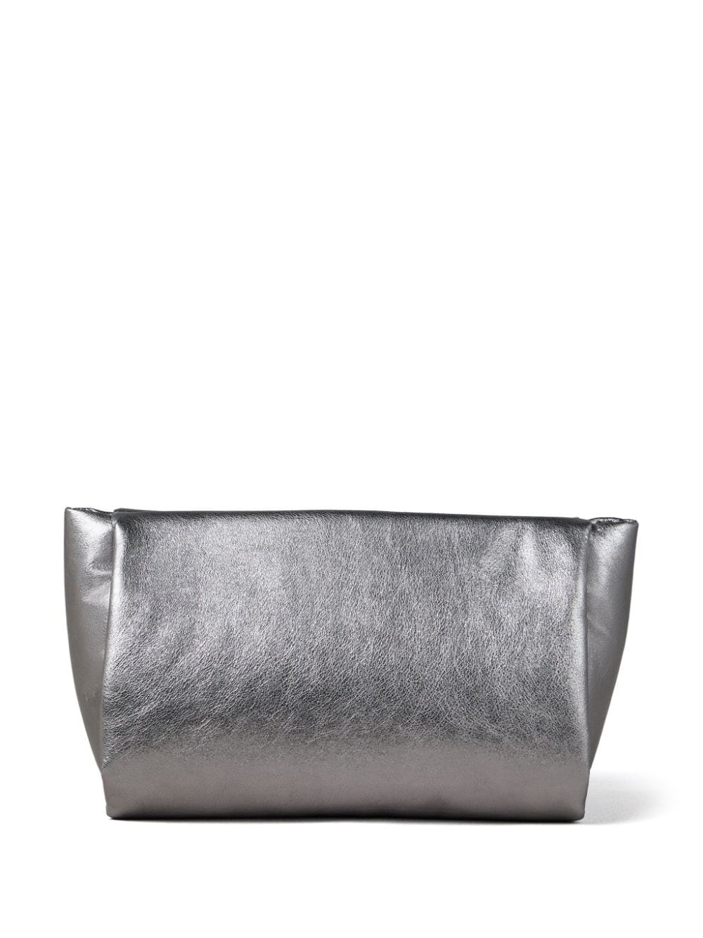 LamÃ© calfskin clutch bag - 3