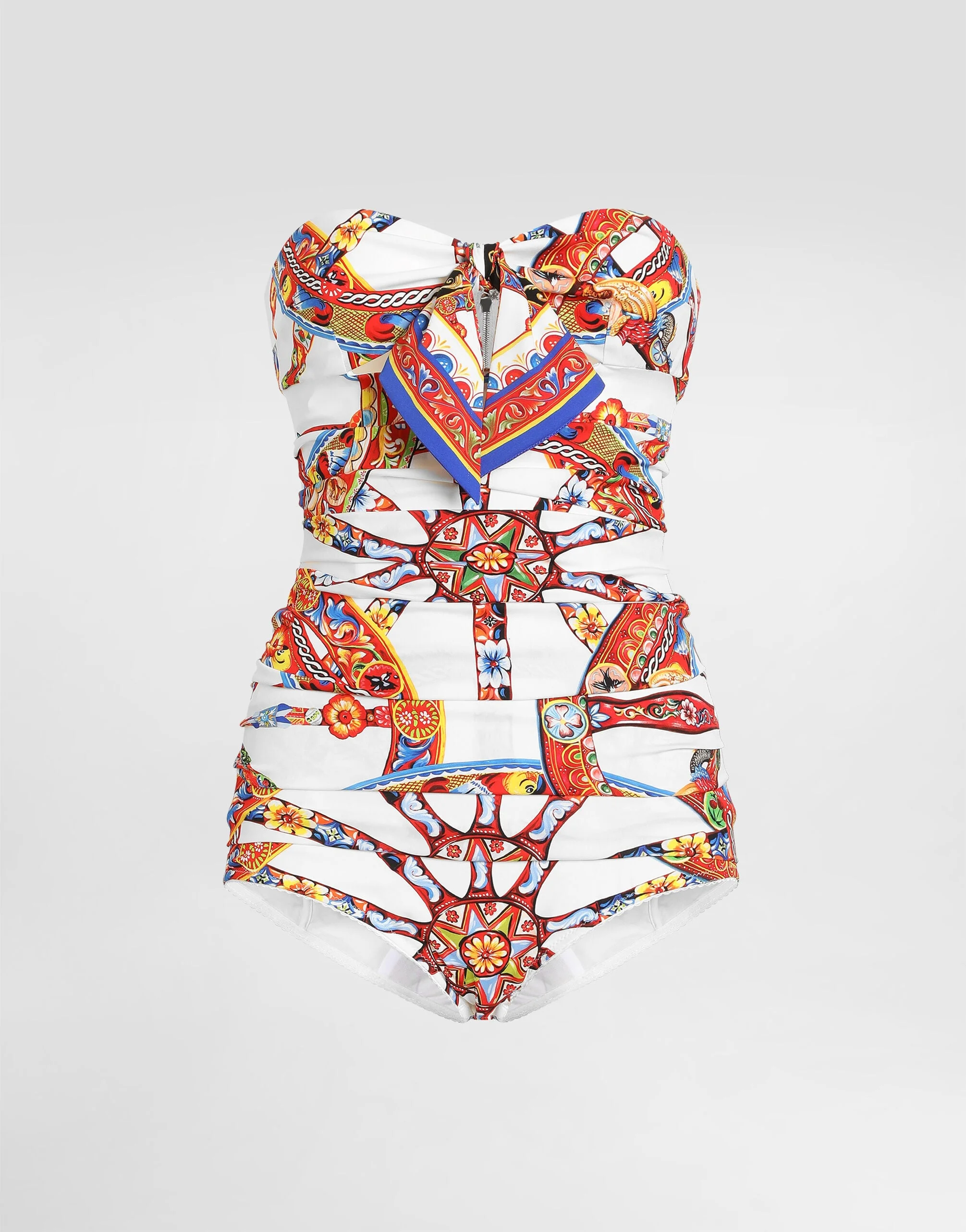 Carretto-print charmeuse top - 1