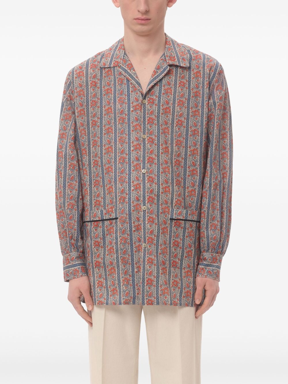 floral-print shirt - 3