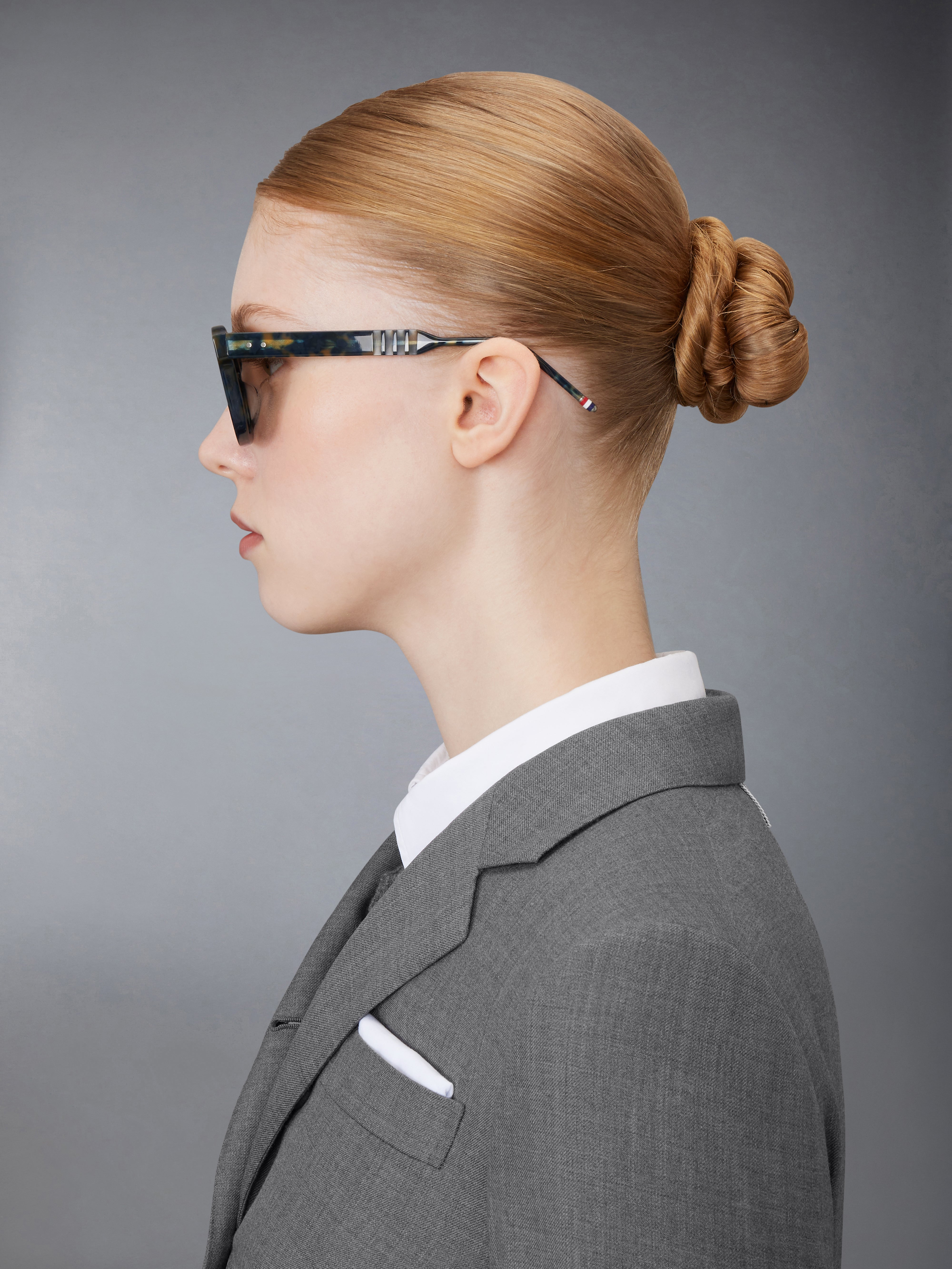 Tortoise Acetate Rectangular Sunglasses - 4