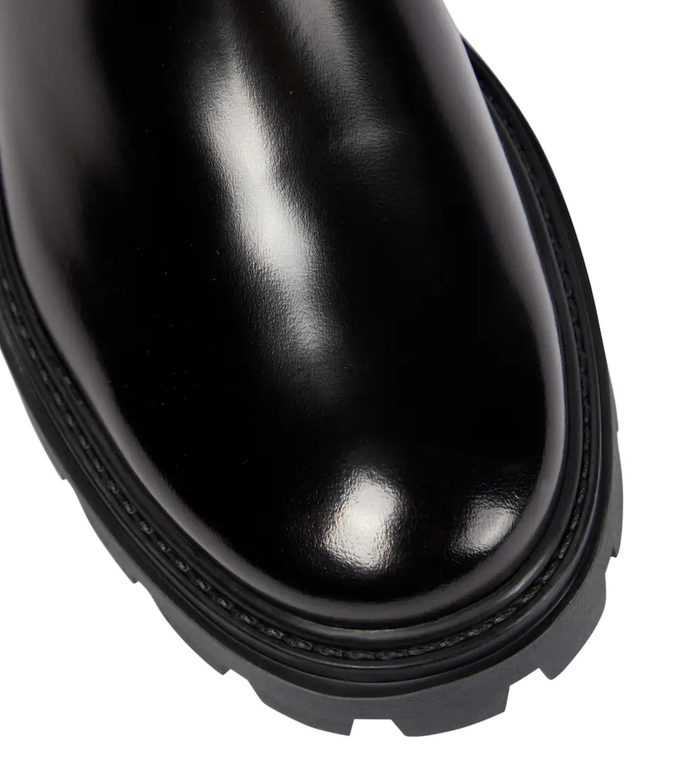Patent leather Chelsea boots - 6