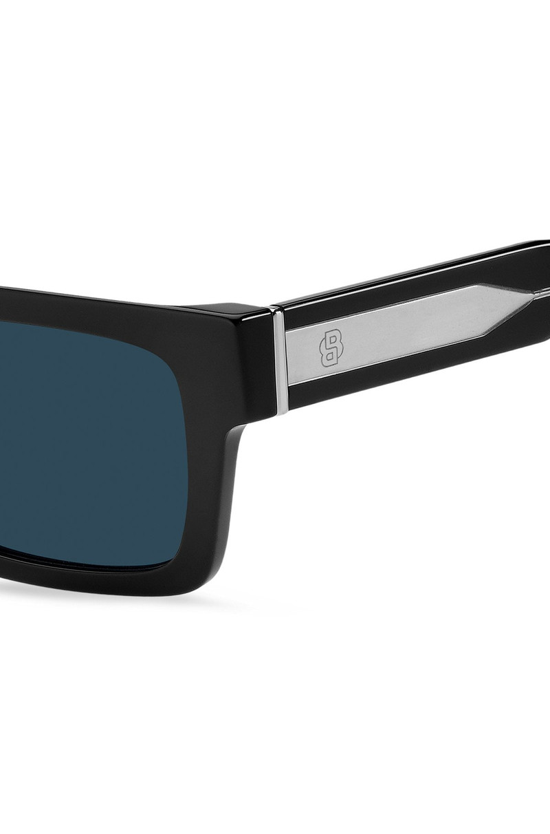 BOSS BLACK-ACETATE SUNGLASSES WITH DOUBLE B MONOGRAM outlook